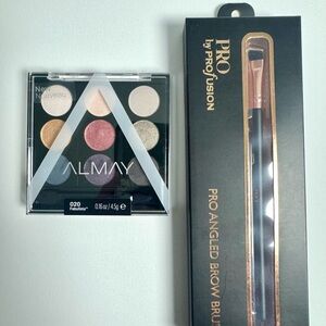 Almay Eyeshadow Palette with Purple, Gold, and Cream Shades